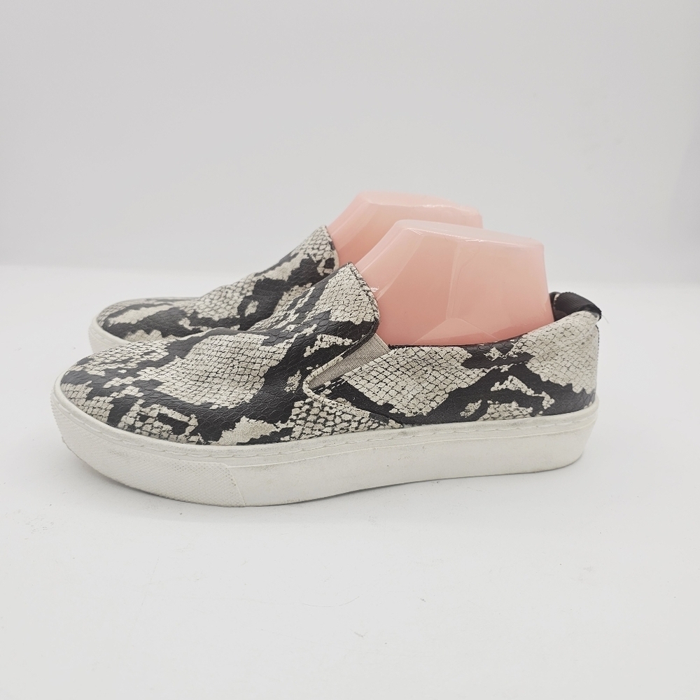 Dr. Scholl's Madison Snake Print Slip-On Sneakers Women's Size 8.5